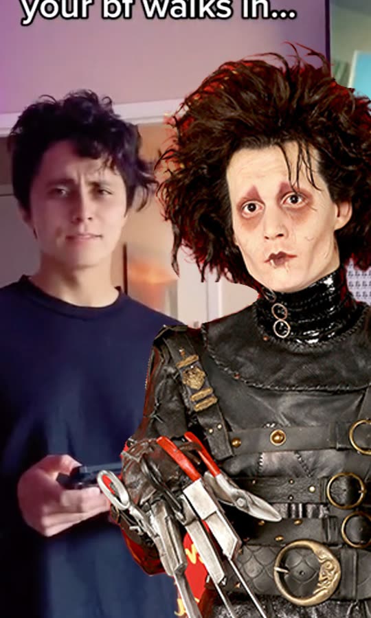 This Girl's BF Looks Exactly Like Edward Scissorhands