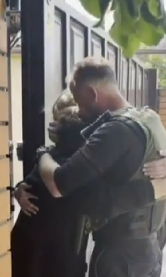 Emotional reunion for mother and son in Ukraine